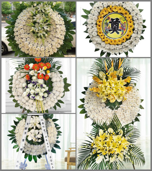 浙江省温州文成县黄坦镇驮岙村花圈速递
